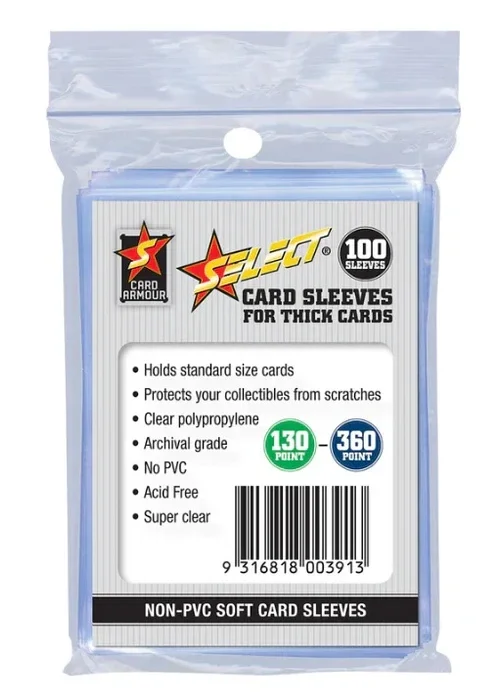 SELECT THICK CARD SLEEVES - PACK OF 100