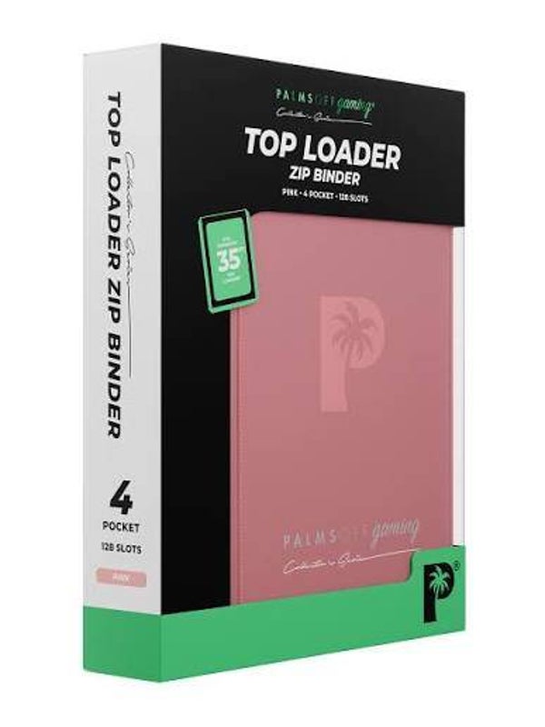 Collector's Series Top Loader Zip Binder - 4 Pocket - Pink