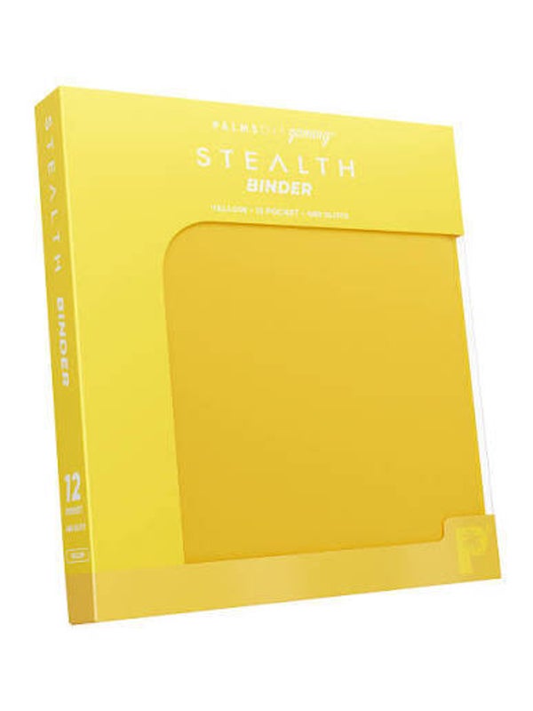 Palms off gaming stealth YELLOW 12 pocket binder