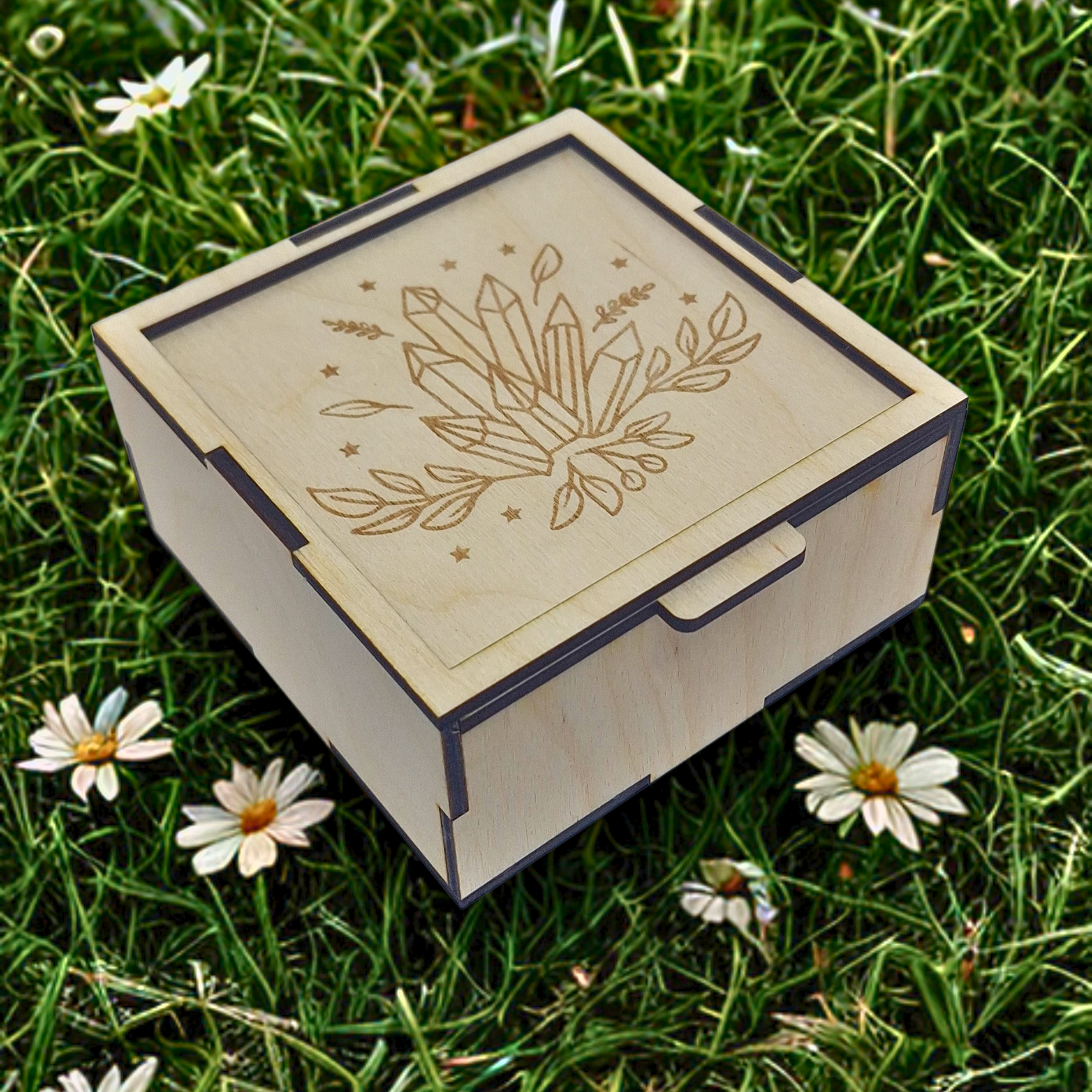 Doosje met kristallen