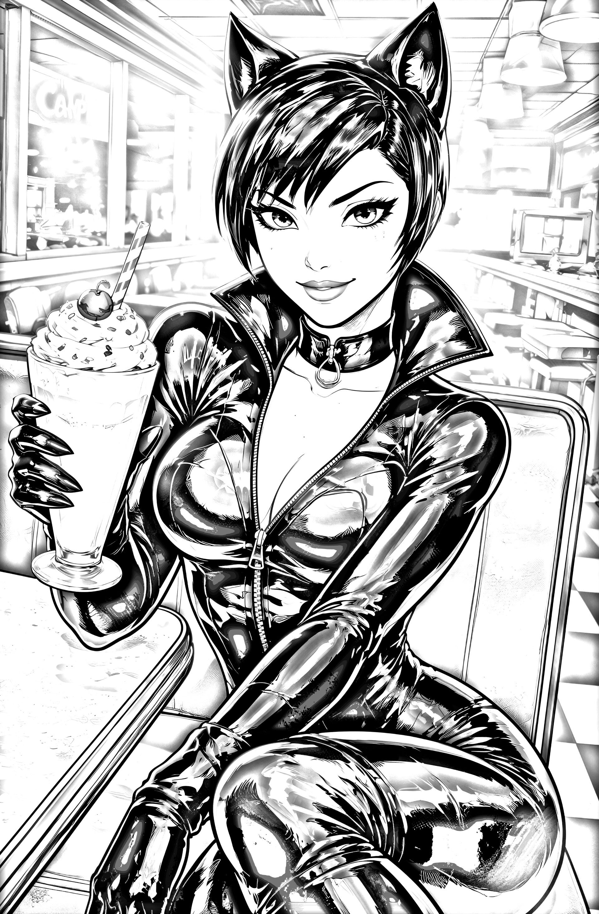 Luscious Ladies Catwoman - Cover B