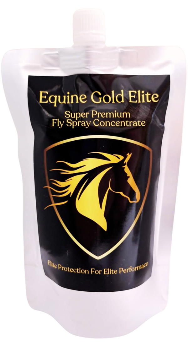Equine Gold Elite Fly Spray Concentrate 16 oz. Squeeze Pouch