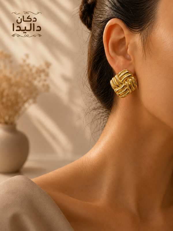 Golden Twist Earring ✨