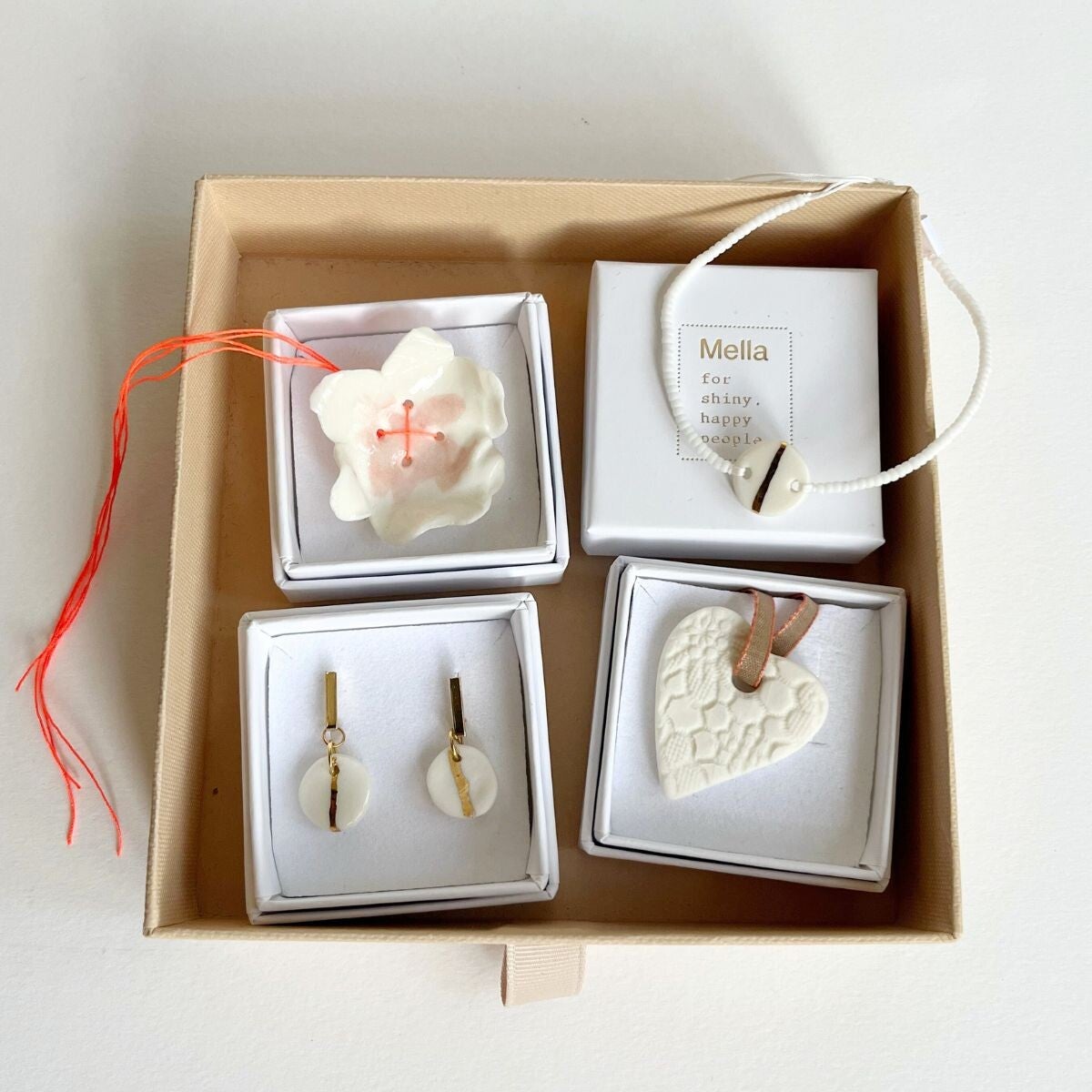 Advent set stripe white