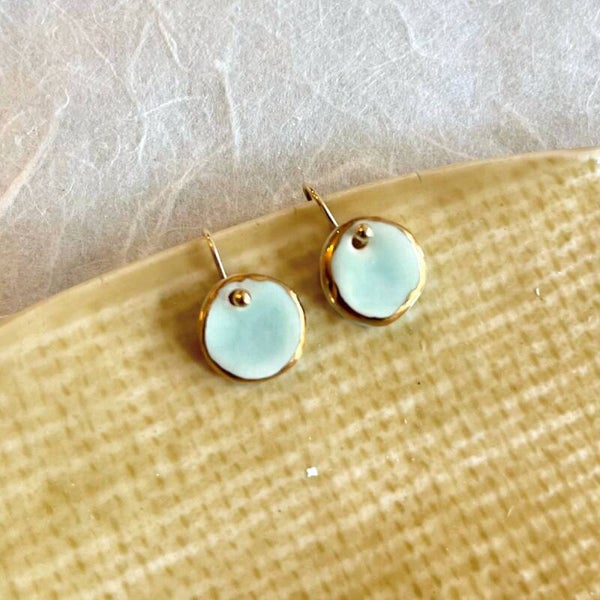 Oorbellen Shine Celadon