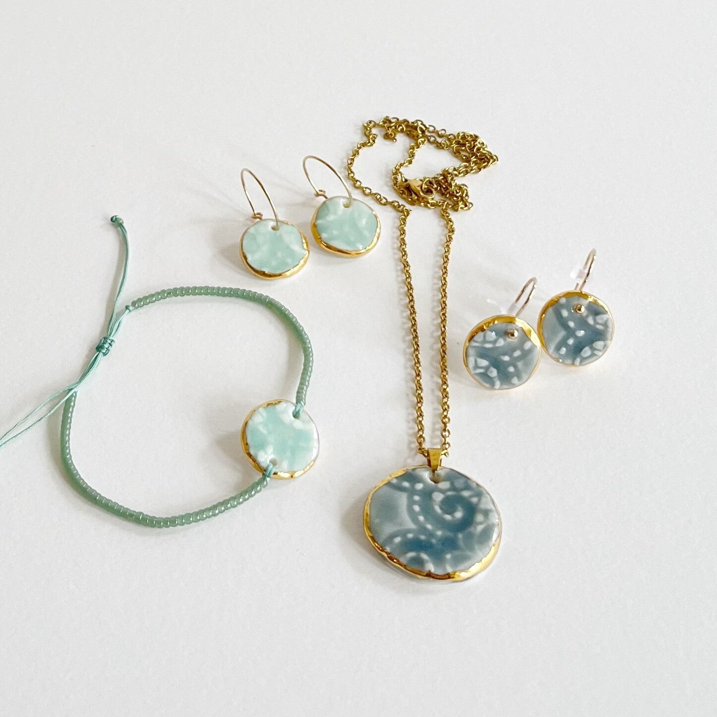 Advent set mixed colours Grey en Celadongreen