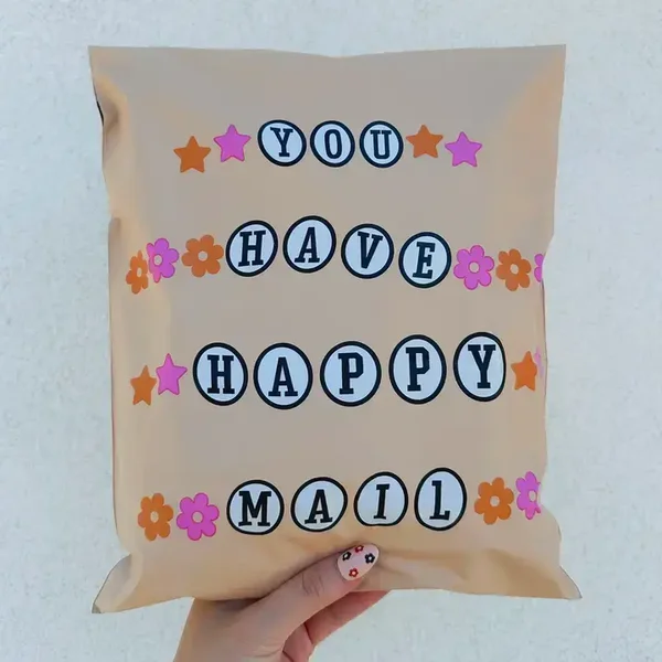 Happy Mail Polymailer - 50 Pack