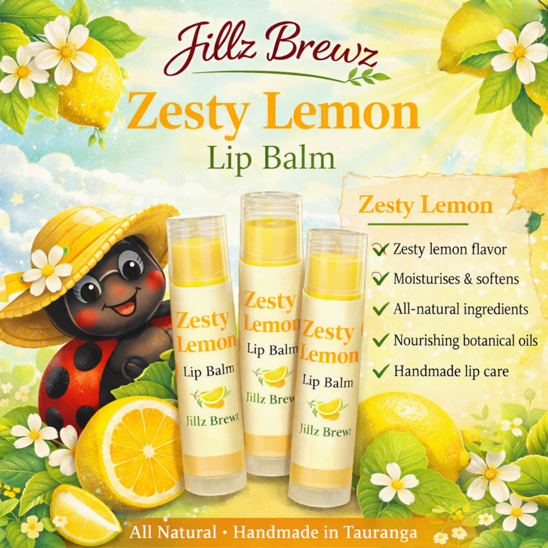 Zesty Lemon Lip Balm