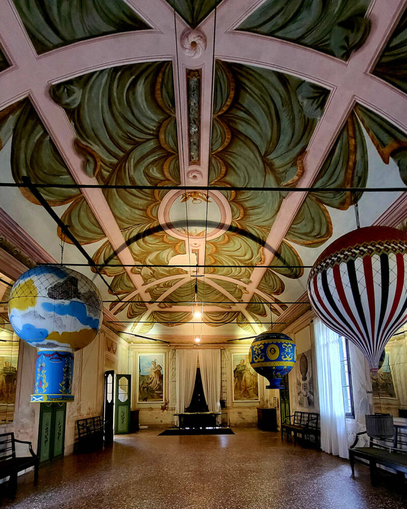 Una delle sale del Castello di San Pelagio