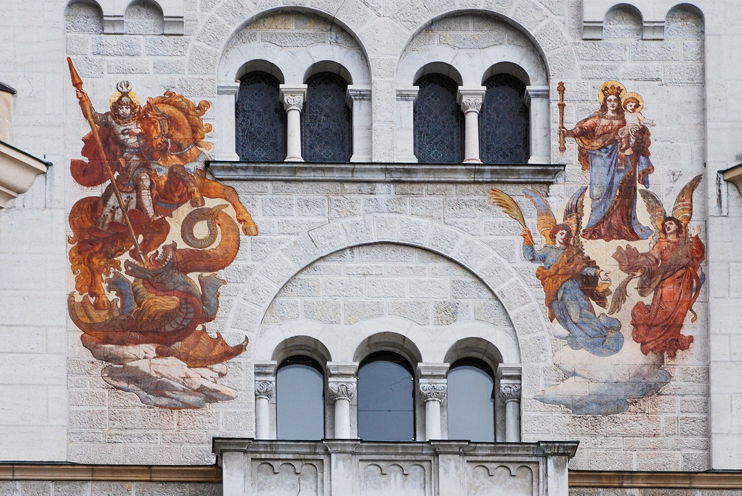 Particolare del castello di Neuschwanstein