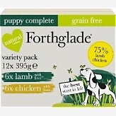 Forthglade Complete Grain Free Puppy Multipack 395g x 12. (C-MENU14E)