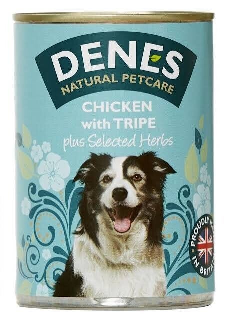 Denes Adult Dog Chicken & Tripe TINS 400g x 12. (C-DENE02)