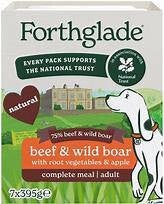 Forthglade Gourmet Beef & Wild Boar 395g x 7. (C-MENU22)