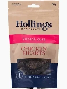 Hollings Chicken Hearts 60g. (C-A45)