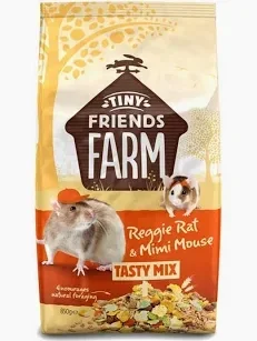 Tiny Friend Farm Reggie Rat & Mimi Mouse Tasty Mix 850g. (C-W14B)