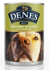 Denes Adult Dog Rabbit & Chicken TINS 400g x 12 (C-DENE03)