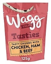 Wagg Treats Tasty Chunks 125g x 7. (C-WAGG08)