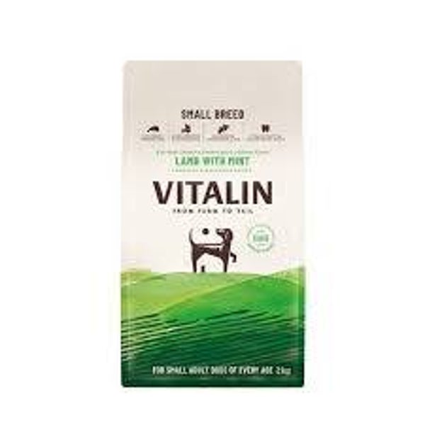 Vitalin Small Breed Adult Lamb & Mint 2KG. (C-VIT12)