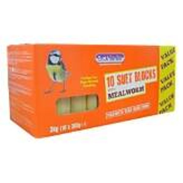 Suet To Go Value Block/Cake Mealworm 10pk. (C-BRD653)