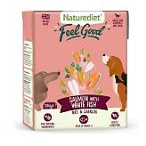 Naturediet Feel Good Salmon 390g. (C-ND09)