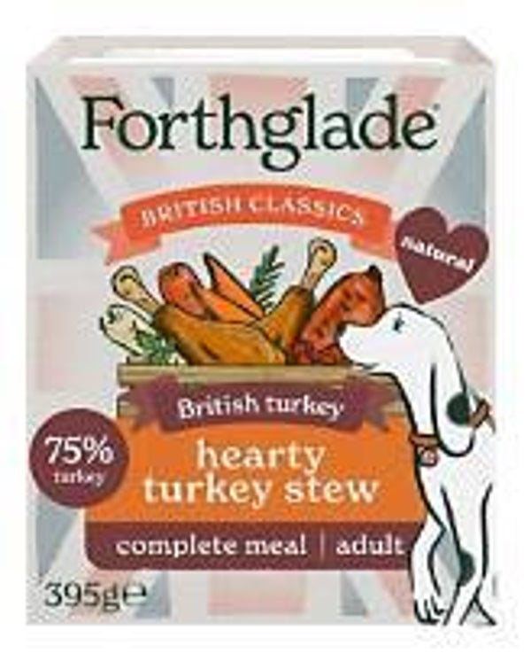 Forthglade Complete Grain Free British Classics Hearty Turkey Stew 395g. (C0MENU52)