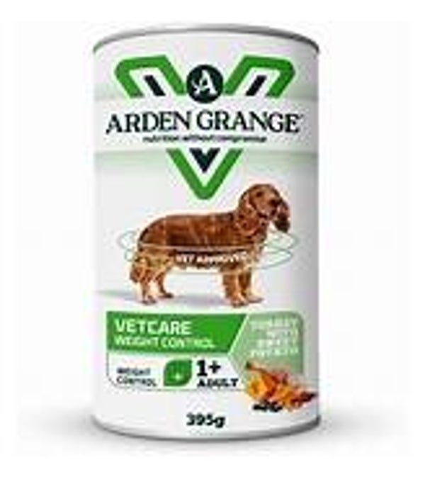Arden Grange VetCare Weight Control Turkey with Sweet Potato TINS 395g x 6. (C-AG75B)