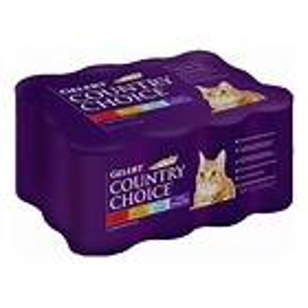 Gelert Cat Country Choice Variety Tins x 12 (C-GELERT03)