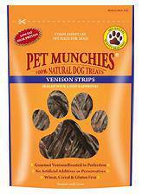 Pet Munchies Venison Strips 75g. (C-PM07/07S)