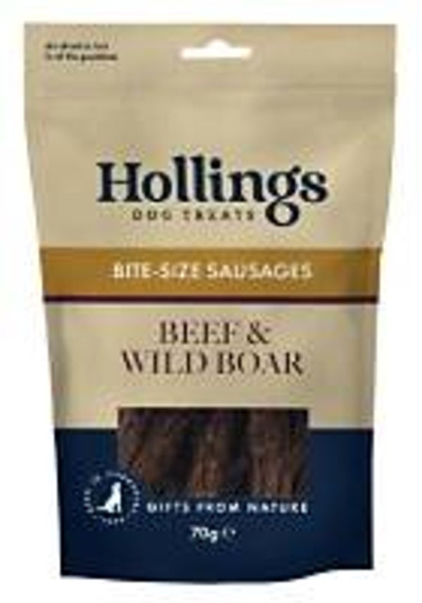 Hollings Gourmet Sausages Beef & Wild Boar 70g (C-A03D)