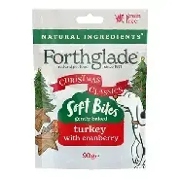 Forthglade Soft Bite Christmas Turkey & Cranberry 90g x 8. (C-MENU13B)