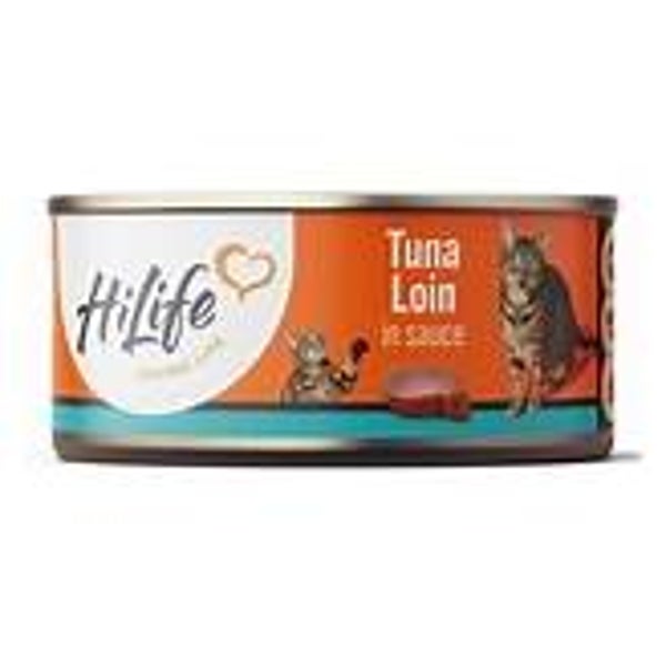 Hi Life Cat Cans Tuna Loin in Sauce 12 x 70g. (C-HL10)