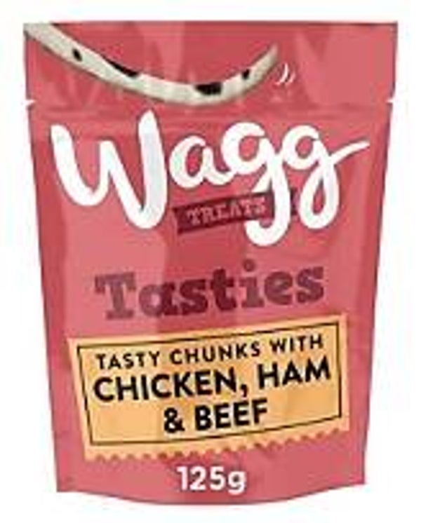 Wagg Treats Tasty Chunks 125g x 7. (C-WAGG08)