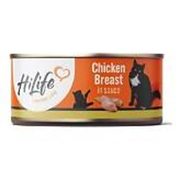 Hi Life Cat Cans Chicken Breast in Sauce 12 x 70g. (C-HL09)