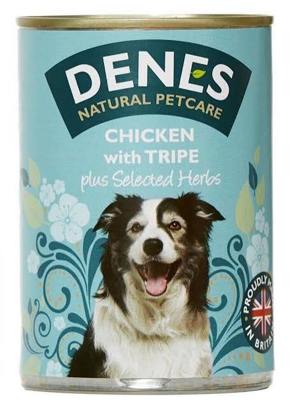 Denes Adult Dog Chicken & Tripe TINS 400g x 12. (C-DENE02)