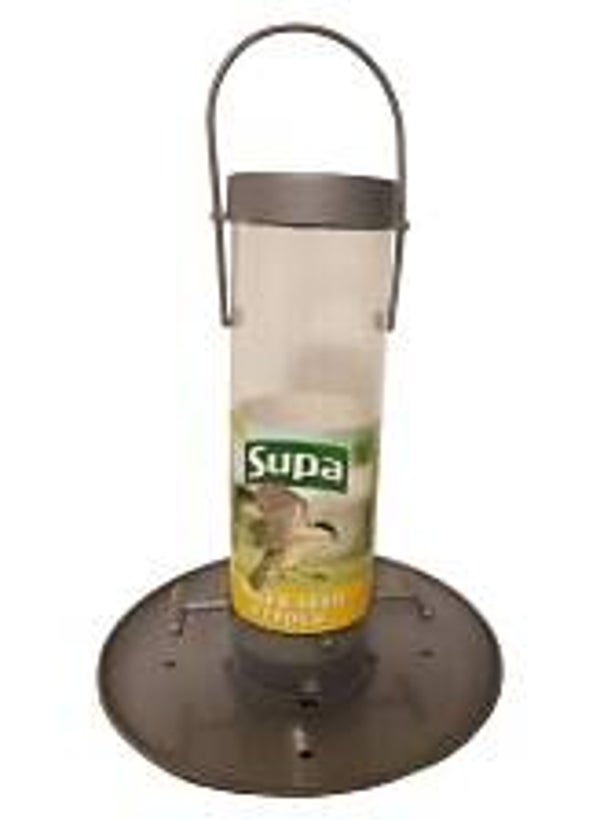Supa plastic niger feeder with tray(780T), (C-FAD30)