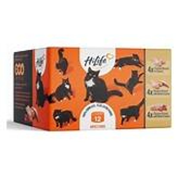 Hi Life Cat Cans Meat Selection 12 x 70g. (C-HL01)