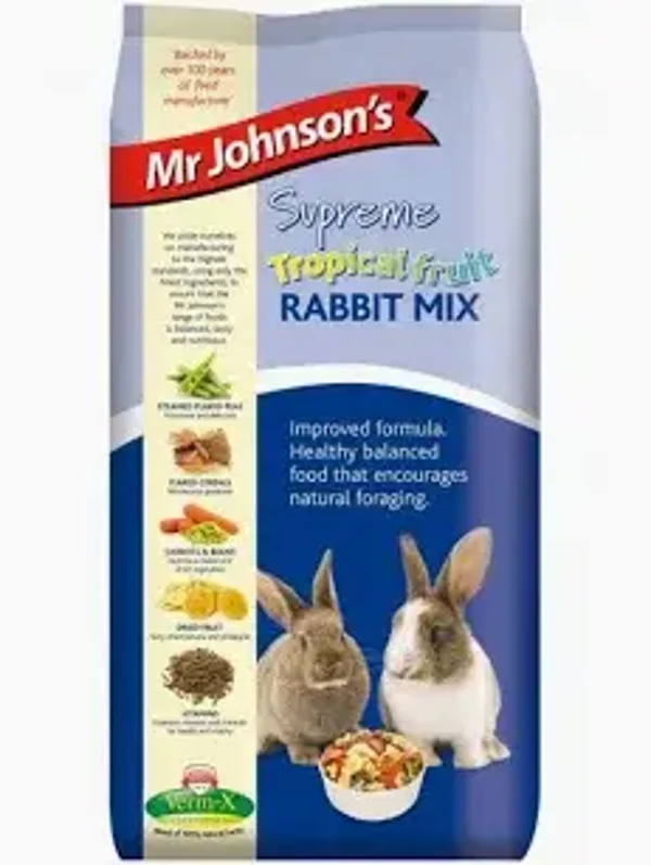 Mr Johnsons Tropical Rabbit Mix 15KG. (C-W21)
