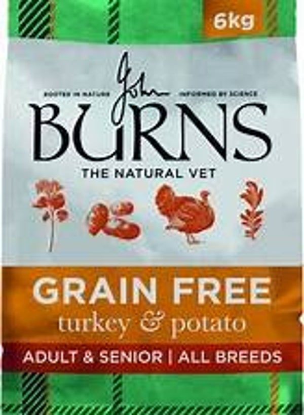 Burns Grain Free Adult Turkey & Potato. (C-BURN651/2/3)
