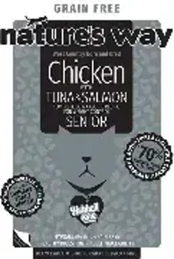 Natures Way Senior Cat Chicken, Tuna & Salmon. (C-NW20/21)