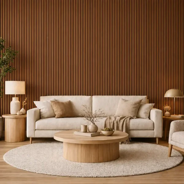Wall Panel 01P - Teak Oak - Acoustic - 240cm - (1 pack / 4pcs)