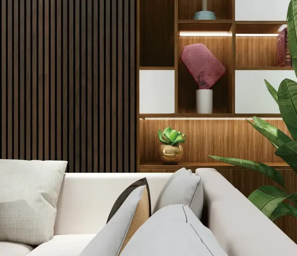 Wall Panel 02WT - Walnut - Acoustic - 280cm - (1 pack / 3pcs)