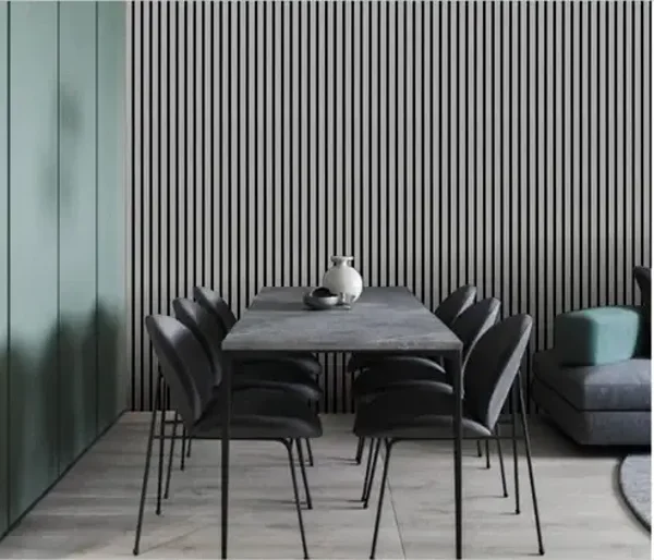 Wall Panel 02WB - Grey - Acoustic - 280cm - (1 pack / 3pcs)