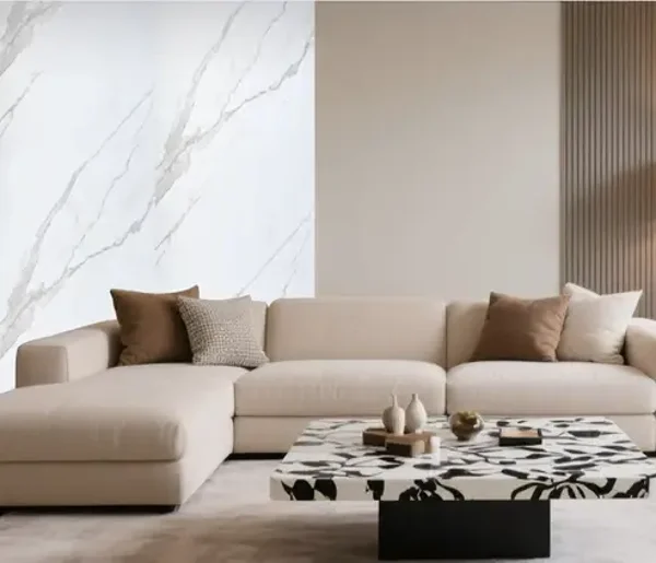 Wall Panel 07A - White Marble - Wall Board - 240cm - (1 pack / 4pcs)