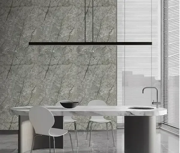 Wall Panel 07F - Gold and Grey Marble - Wall Board - 240cm - (1 pack / 4pcs)