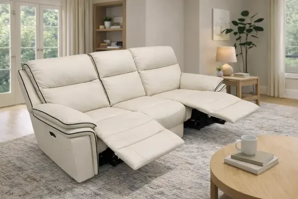 Montana Ivory Recliner Sofa (3+2+1)