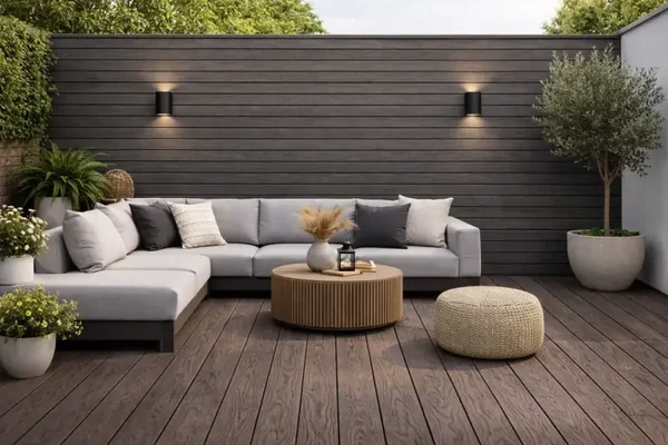 Decking 85D - Dark Brown - Outdoor - 290cm - (1 pack / 4pcs)