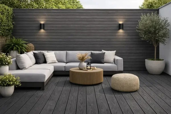 Decking 85E - Black - Outdoor - 290cm - (1 pack / 4pcs)
