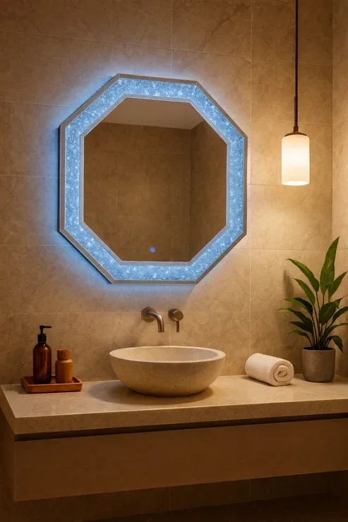 SY1761 Octagon (LED) Wall Mirror
