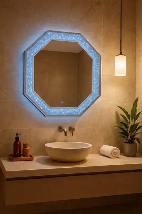 SY1761 Octagon (LED) Wall Mirror