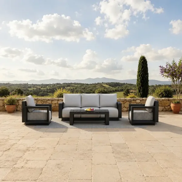 Ikos Outdoor Lounge Set - Onyx - 5 Seater